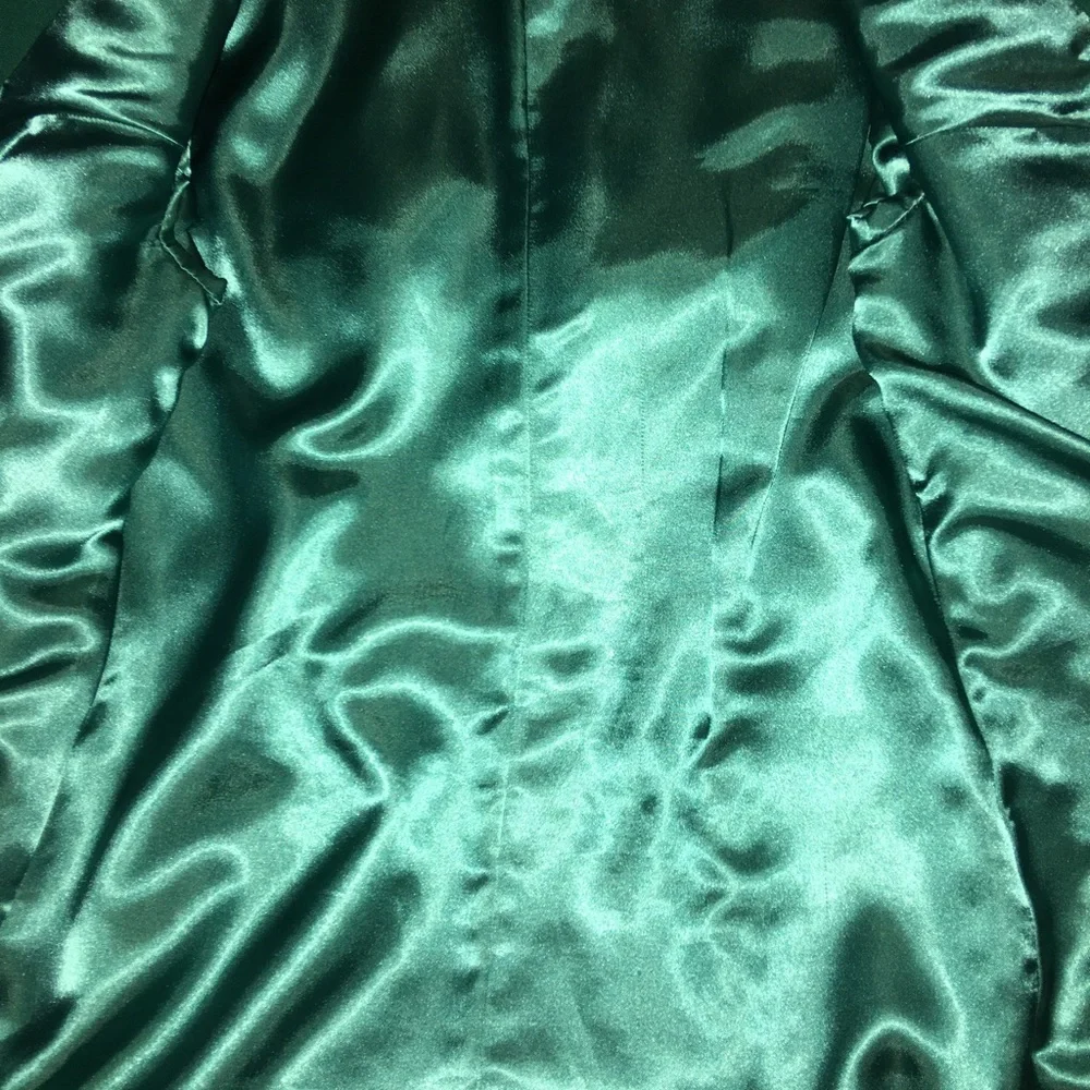 Blazer Jacket wool blend lined with atlas Custom Made in Ukraine Size S - Picture 8 of 8